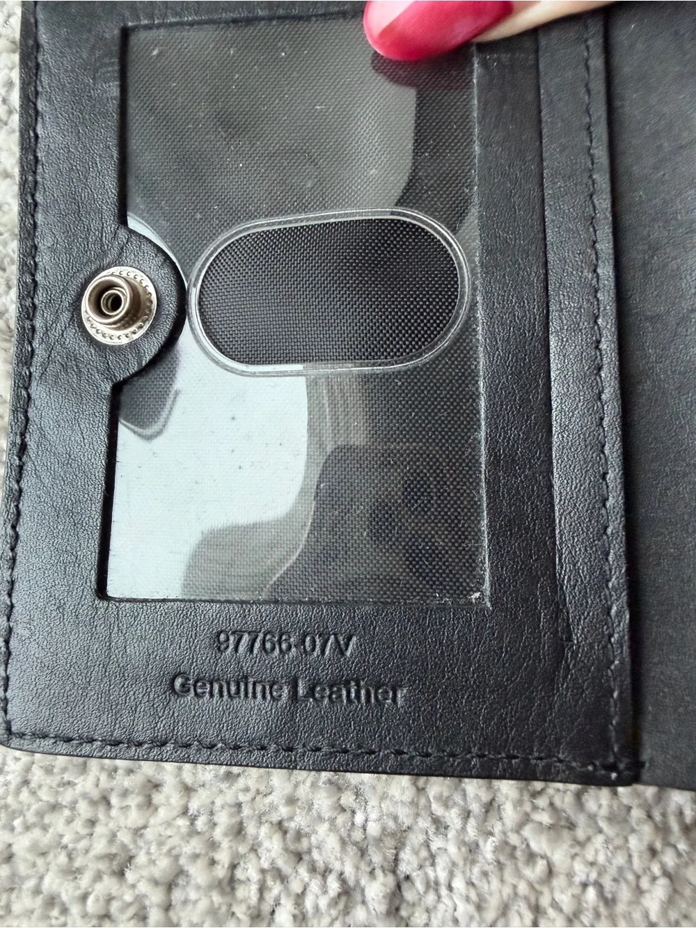 Harley-Davidson Genuine Leather Chain Biker Wallet Black Trifold 97766-07V